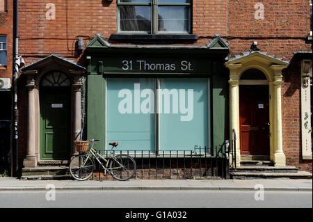 Thomas Street, Manchester, quartier nord, le mardi 10 mai 2016. Banque D'Images