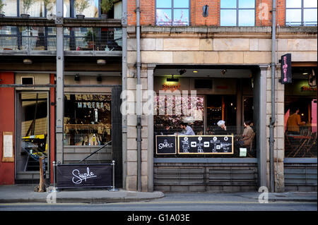 Tib Street, Manchester, quartier nord, le mardi 10 mai 2016. Banque D'Images