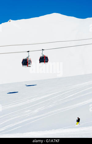 L'Eurasie, région du Caucase, la Géorgie, la station de ski de Gudauri Banque D'Images