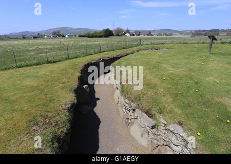 Voler souterrain de stockage souterrain en ruines cave voler angus scotland mai 2016 Banque D'Images