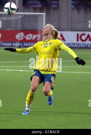 SOFIA JAKOBSSON Football dans l'équipe nationale suédoise Banque D'Images