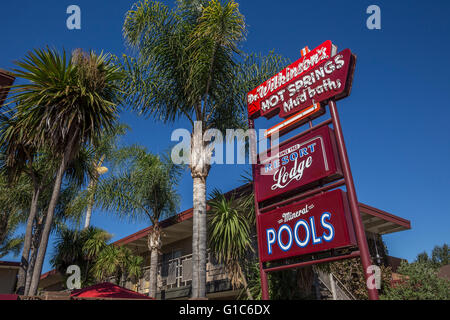 Dr Wilkinson's Hot Springs Resort dans la ville de Calistoga dans la Napa Valley en Californie dans le Comté de Napa United States Banque D'Images