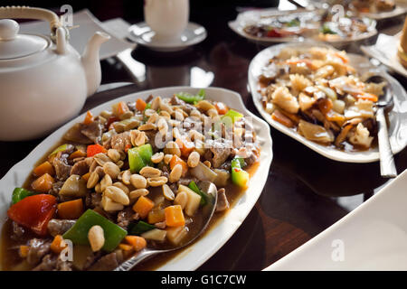 Plat asiatique douce - chop suey close up. Banque D'Images