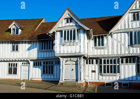 La Guildhall, une propriété du National Trust dans le village de Long Melford, Suffolk, Angleterre, Royaume-Uni Banque D'Images