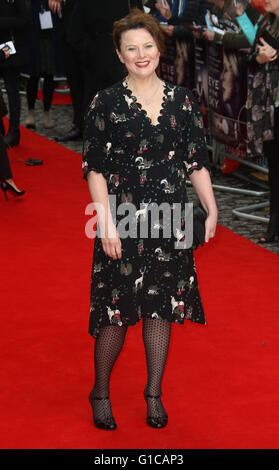 11 avril 2016 - Monica Dolan assistant à Eye in the Sky UK Premiere at Curzon Mayfair, à Londres, au Royaume-Uni. Banque D'Images