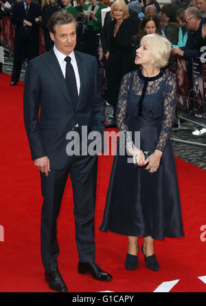 11 avril 2016 - Colin Firth et Dame Helen Mirren assistant à Eye in the Sky UK Premiere at Curzon Mayfair, à Londres, au Royaume-Uni. Banque D'Images