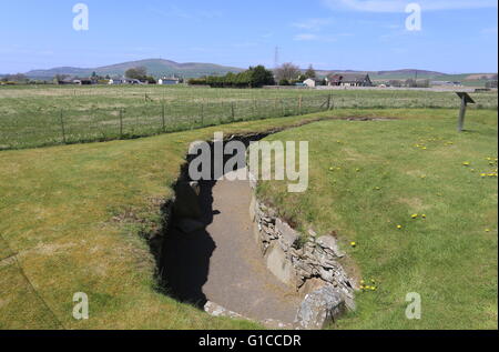 Voler souterrain de stockage souterrain en ruines cave voler angus scotland mai 2016 Banque D'Images