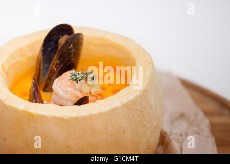 Soupe de potiron Banque D'Images