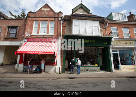 Brookley Road Brockenhurst, village au coeur de la New Forest, Hampshire, Angleterre, Royaume-Uni Banque D'Images