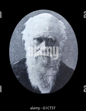 Portrait de Charles Darwin (1809-1882) naturaliste et géologue anglais. En date du 19e siècle Banque D'Images