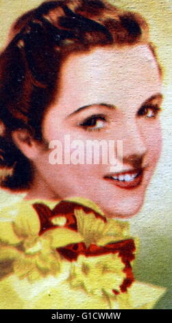 Jane Wyatt (1910-2006), une actrice américaine. En date du 20e siècle Banque D'Images