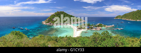 Koh Nangyuan island au large de la côte de Koh Tao en Thaïlande Banque D'Images