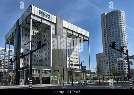 RBS Royal Bank of Scotland et Unilever Deftse Poort Pays-bas ville néerlandaise de Rotterdam Weena, Ville Banque D'Images