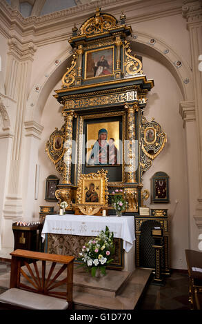 Notre Dame du Perpétuel Secours peinture à l'autel, dans la chapelle, dans Gorskich à l'intérieur de l'église paroissiale de Sopot, Pologne. Banque D'Images