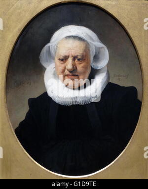 Rembrandt van Rijn 1606-1669, peintre néerlandais. Portrait d'Aechje Claesdr ; 1634 Banque D'Images