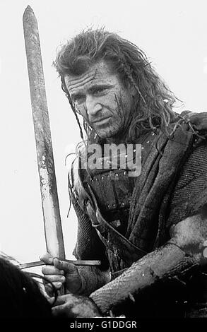 / Braveheart Mel Gibson, Banque D'Images