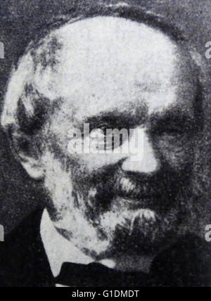 Portrait photographique de Wilhelm Eduard Weber (1804-1891) Physicien allemand et co-inventeur du premier télégraphe électromagnétique. En date du 20e siècle Banque D'Images
