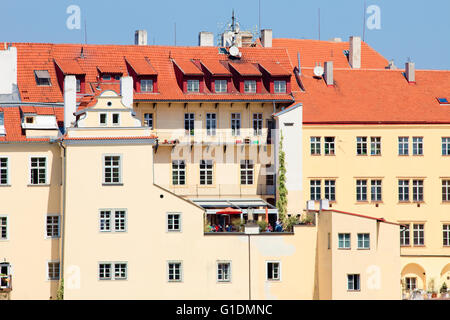 République Tchèque Prague - maisons pittoresques de moindre trimestre. Banque D'Images