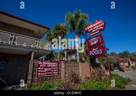 Dr Wilkinson's Hot Springs Resort dans la ville de Calistoga dans la Napa Valley en Californie dans le Comté de Napa United States Banque D'Images