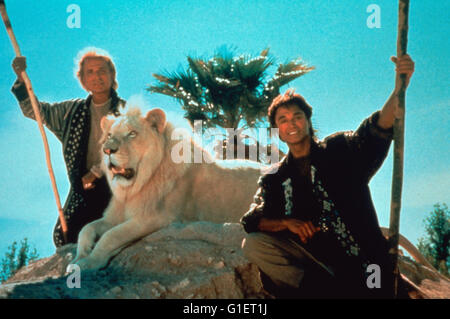 Die beiden deutsch amerikanischen Magier Siegfried und Roy, 1990er Jahre. German American magiciens Siegfried et Roy, 1990. Banque D'Images