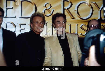 Die beiden deutsch amerikanischen Magier Siegfried und Roy, 1990er Jahre. German American magiciens Siegfried et Roy, 1990. Banque D'Images