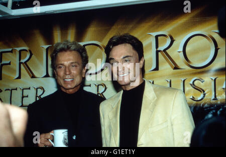 Die beiden deutsch amerikanischen Magier Siegfried und Roy, 1990er Jahre. German American magiciens Siegfried et Roy, 1990. Banque D'Images