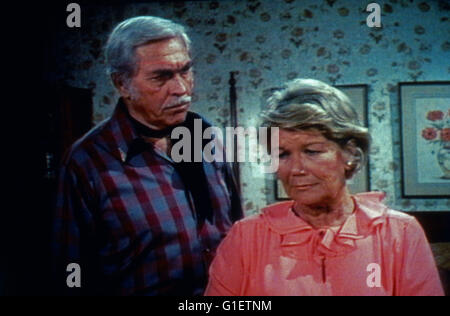 Dallas, USA 1978 - Fernsehserie, 1991, acteurs : Howard Keel, Barbara Bel Geddes Banque D'Images