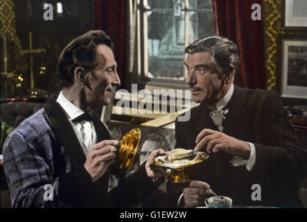 The Hound of The Baskervilles, alias : Der Hund von Baskerville, Großbritannien 1959, Regie : Terence Fisher ; acteurs : Peter Cushing (liens), Francis de Wolff Banque D'Images