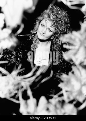 Die walisische Popsängerin Rock- und Bonnie Tyler, 1990er Jahre. La chanteuse pop rock gallois et Bonnie Tyler, 1990. Banque D'Images