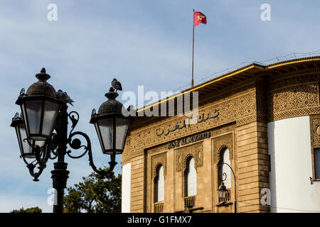 L'ancien siège de la Banque centrale du Maroc à Rabat. Banque D'Images