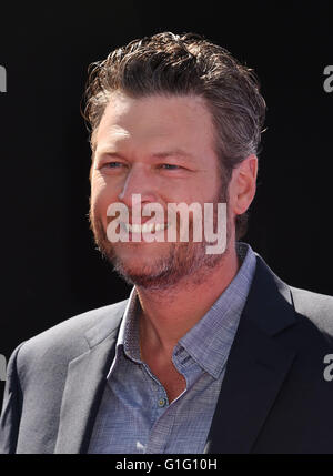 BLAKE SHELTON US musicien country en avril 2016. Photo Jeffrey Mayer Banque D'Images