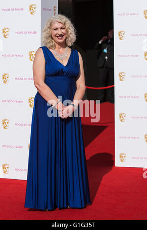 Londres, Royaume-Uni. 8 mai 2016. Bafta Présidente Anne Morrison. Tapis rouge pour les arrivées de célébrité House of Fraser British Academy Television Awards au Royal Festival Hall. Banque D'Images