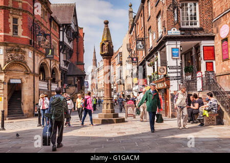 La Croix du marché, dans le centre-ville de Chester, Cheshire, Angleterre, Royaume-Uni Banque D'Images