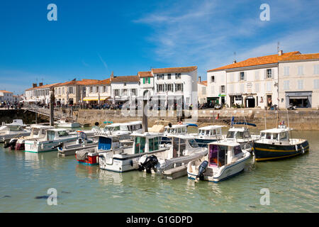 Port de Saint Martin de Ré, Ile de Ré ( Île de Rhé ), France Banque D'Images