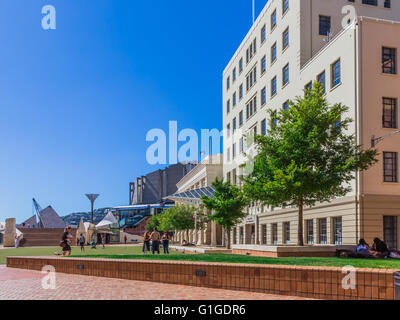 Wellington, NZ, février ! !, 2016 : Wellington City Corporation Building en Civic Square, Banque D'Images