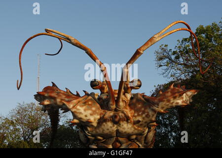 La légendaire statue de homard géant à Islamorada, Florida Keys Banque D'Images