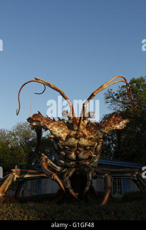 La légendaire statue de homard géant à Islamorada, Florida Keys Banque D'Images