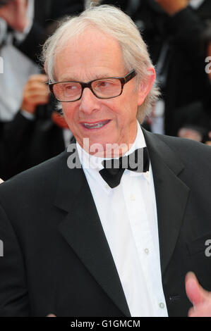 14 mai 2014 - Cannes Ken Loach assiste au Festival de Cannes. Banque D'Images