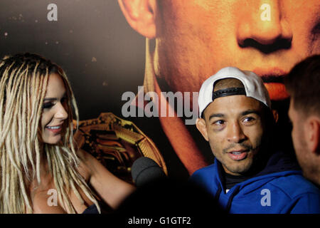 CURITIBA, PR - 14/05/2016 : UFC 198 - Jose Aldo paie interview dans l'arena da Baixada où l'UFC 198. se produit (Photo : Ezequiel Joat ? Prestes / FotoArena) Banque D'Images