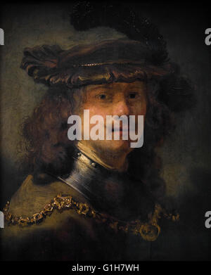 Rembrandt (1606) Amsterdam-1669 Leiden, Self Portrait, ca.1633. Banque D'Images