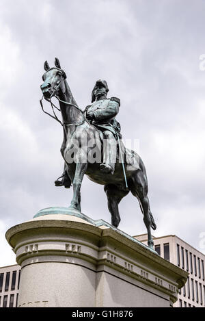 Le Lieutenant-général Winfield Scott Statue équestre, Scott Circle, Washington DC Banque D'Images