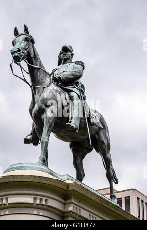 Le Lieutenant-général Winfield Scott Statue équestre, Scott Circle, Washington DC Banque D'Images