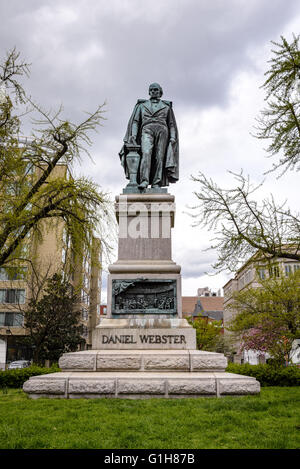 Statue de Daniel Webster, Scott Circle, Washington DC Banque D'Images
