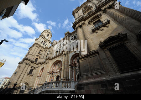 La Cathédrale de l'Incarnation et musée de la cathédrale. Souvent appelée 'La Manquita' signifiant 'lady' un-armé, Malaga, coût Banque D'Images