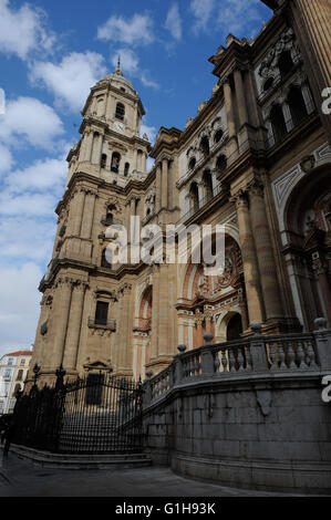 La Cathédrale de l'Incarnation et musée de la cathédrale. Souvent appelée 'La Manquita' signifiant 'lady' un-armé, Malaga, coût Banque D'Images