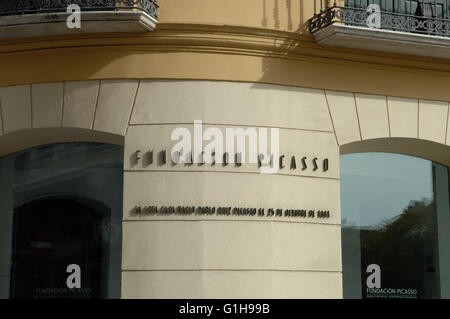 La vieille Picasso Malaga Espagne Banque D'Images