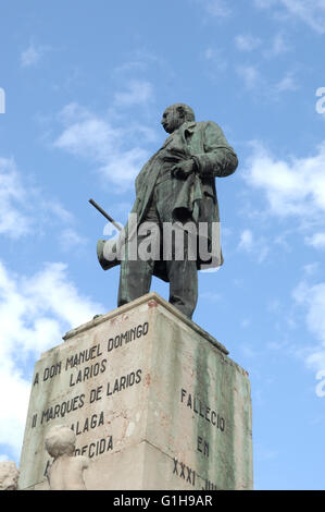 Statue en plein cœur de malaga larios marquis Banque D'Images