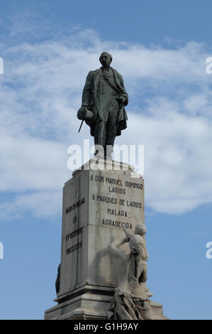 Statue en plein cœur de malaga larios marquis Banque D'Images