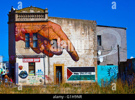 Art urbain de Woodstock - Cape Town Banque D'Images