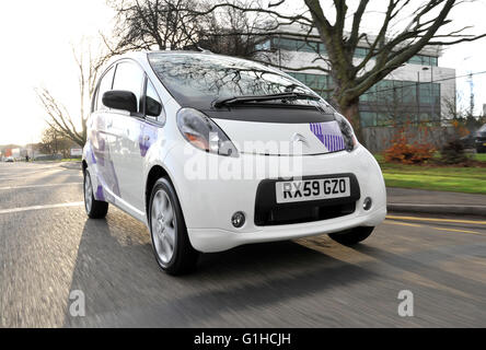 2009 Citroën voiture électrique EV ou Czero Banque D'Images